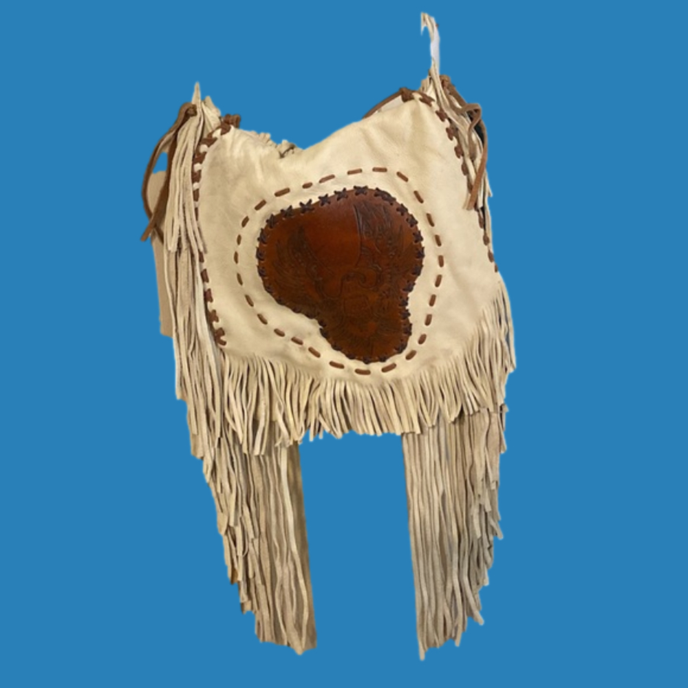 Gorgeous buttery soft deerskin fringe bag